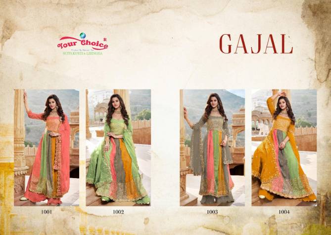 Your Choice Gajal Heavy Wedding Wear Wholesale Georgette Anarkali Suits 